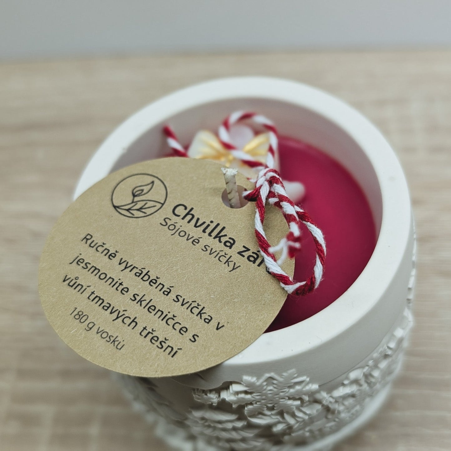 Vánoční čas Třešňová svíčka