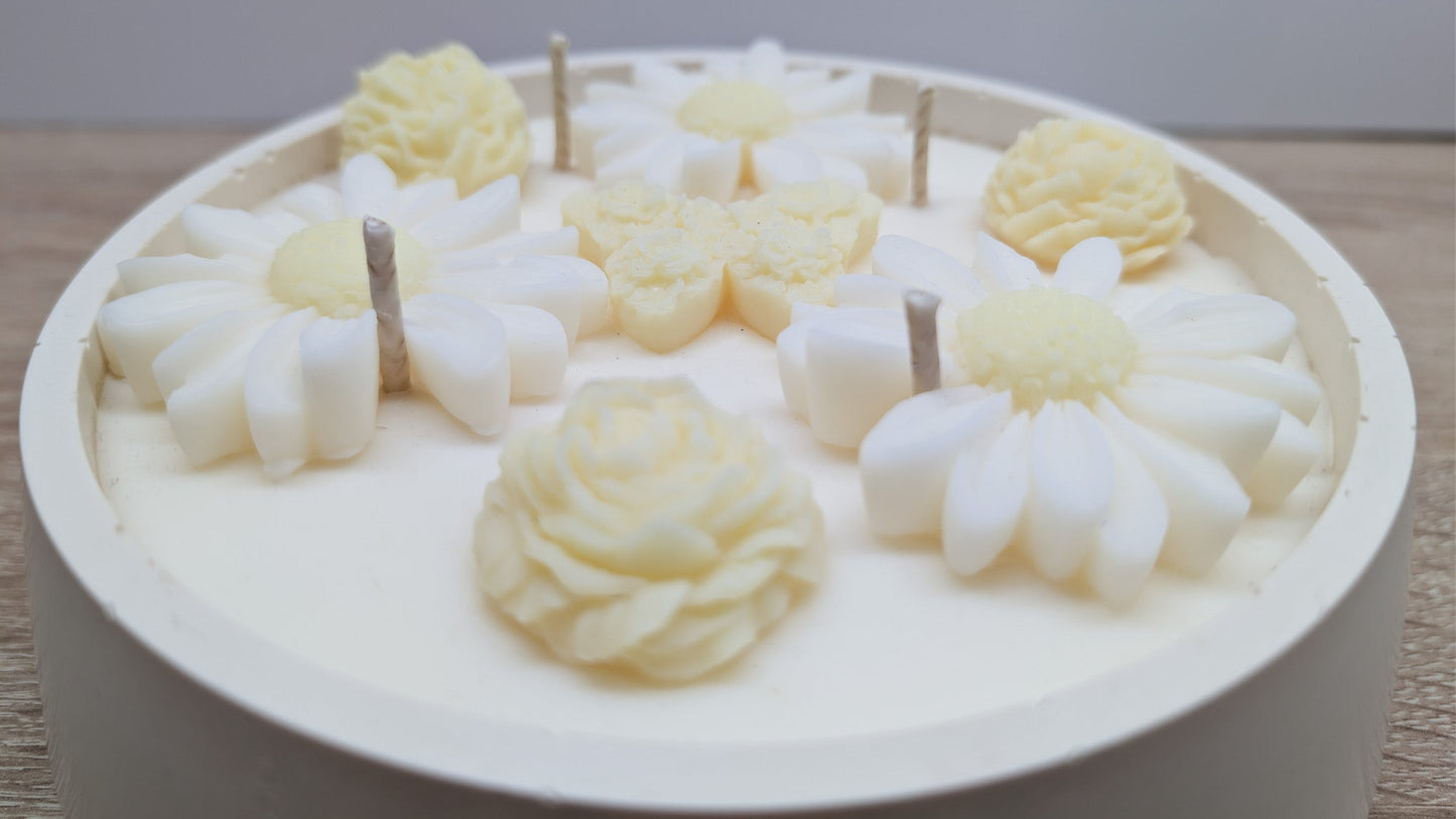 Velká květinová svíčka