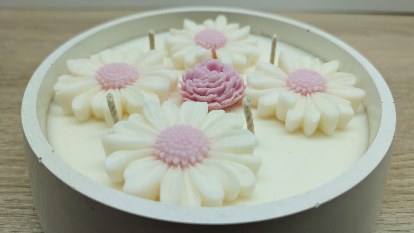 Velká sójová svíčka Květinový sen