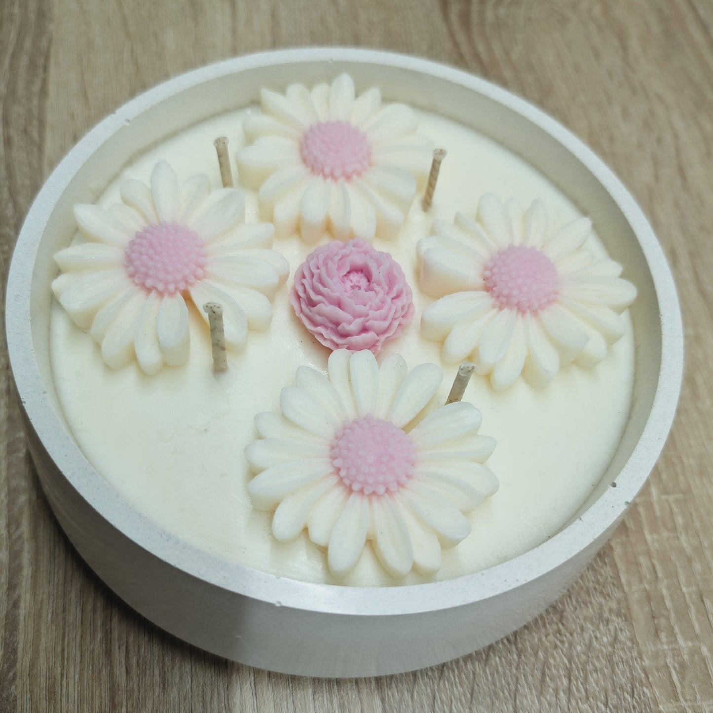 Velká sójová svíčka Květinový sen