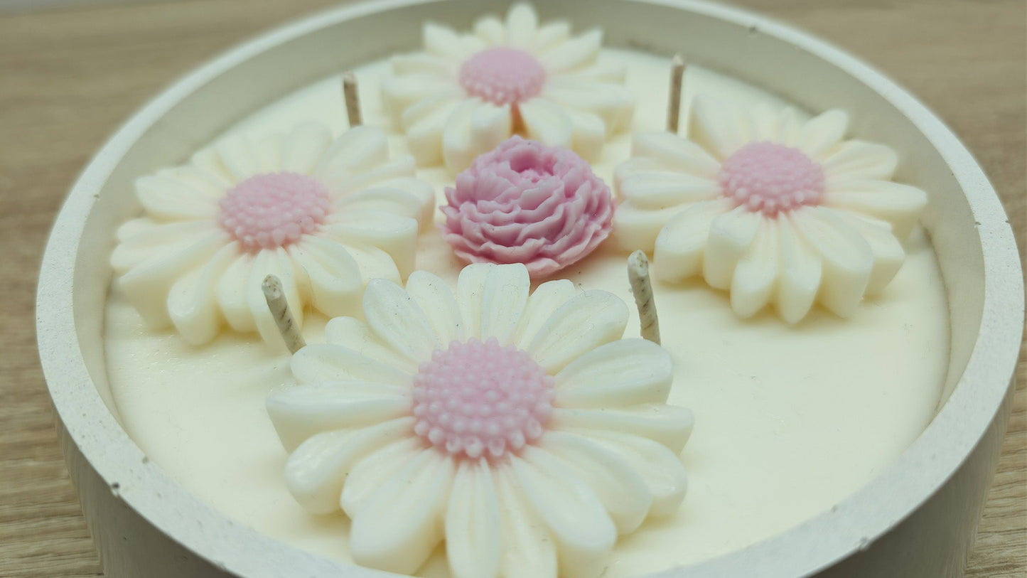 Velká sójová svíčka Květinový sen