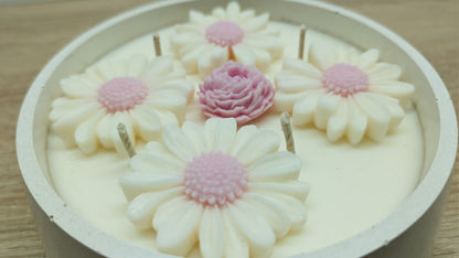 Velká sójová svíčka Květinový sen