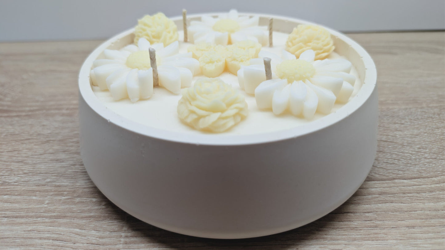 Velká květinová svíčka