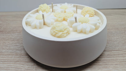 Velká květinová svíčka